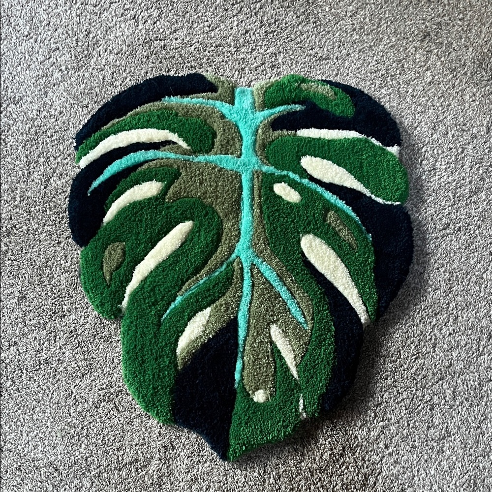 Handmade leaf carpet